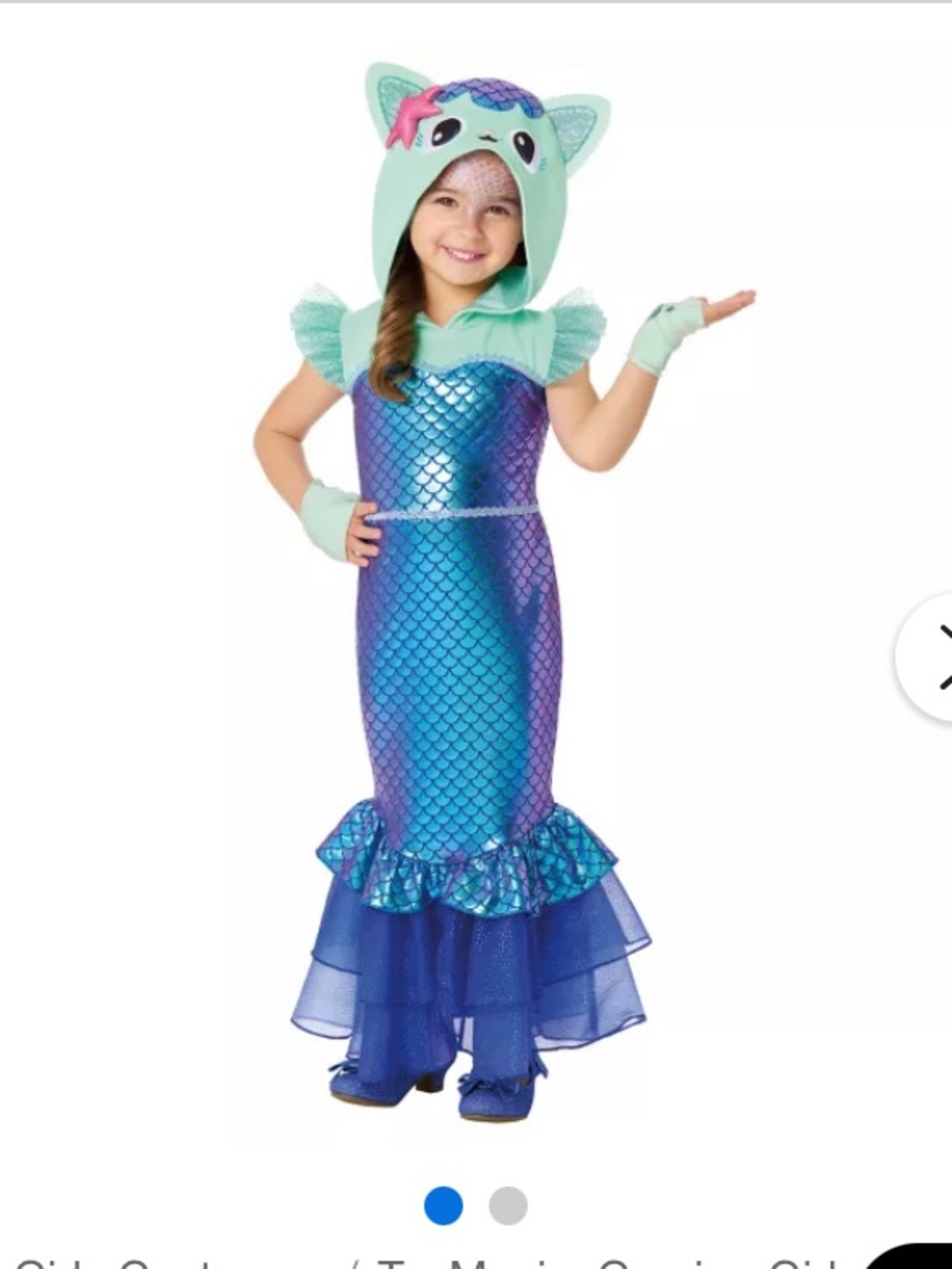 Gabby’s dollhouse Mercat Halloween Costume 5T- 6 Toddler more sizes available